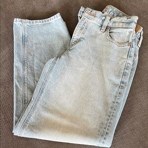 American Eagle Light Blue Barrel Denim Jeans